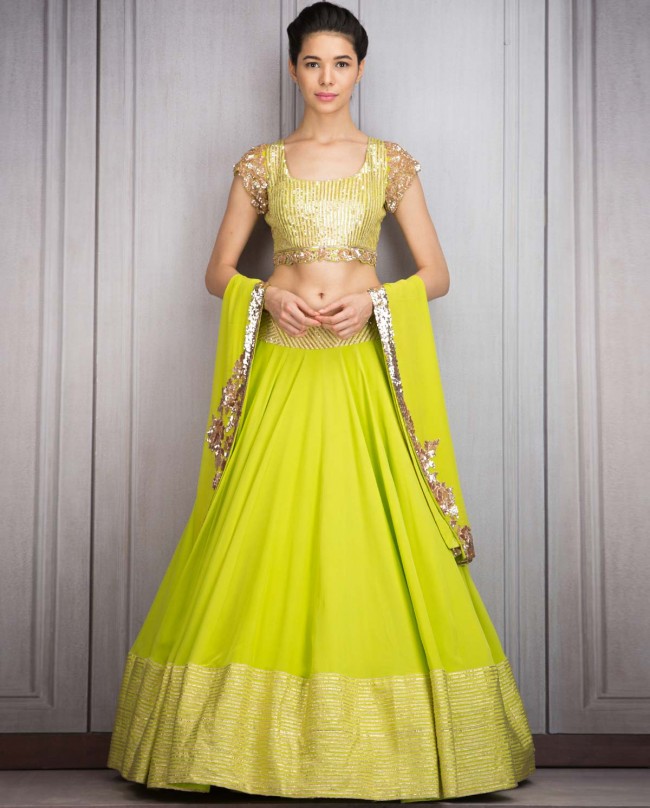Latest Embroidered Lengha Designs By Manish Malhotra - PK Vogue