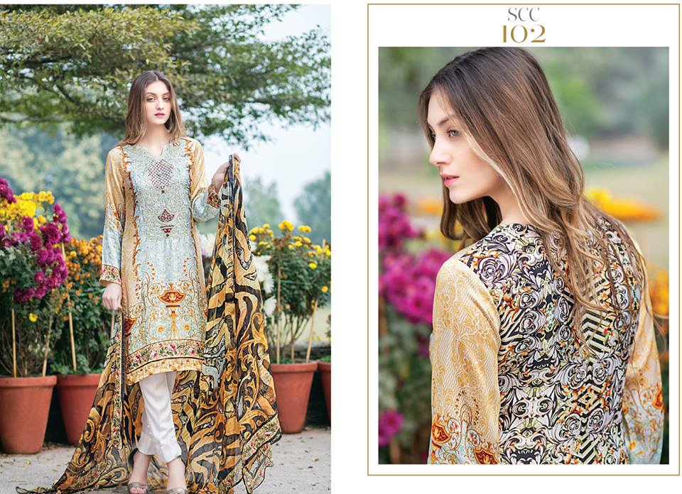 Shaista Introducing Digital Embroidered Shamose Collection For Winter ...