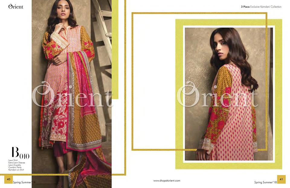 Orient Summer Lawn Collection 2018