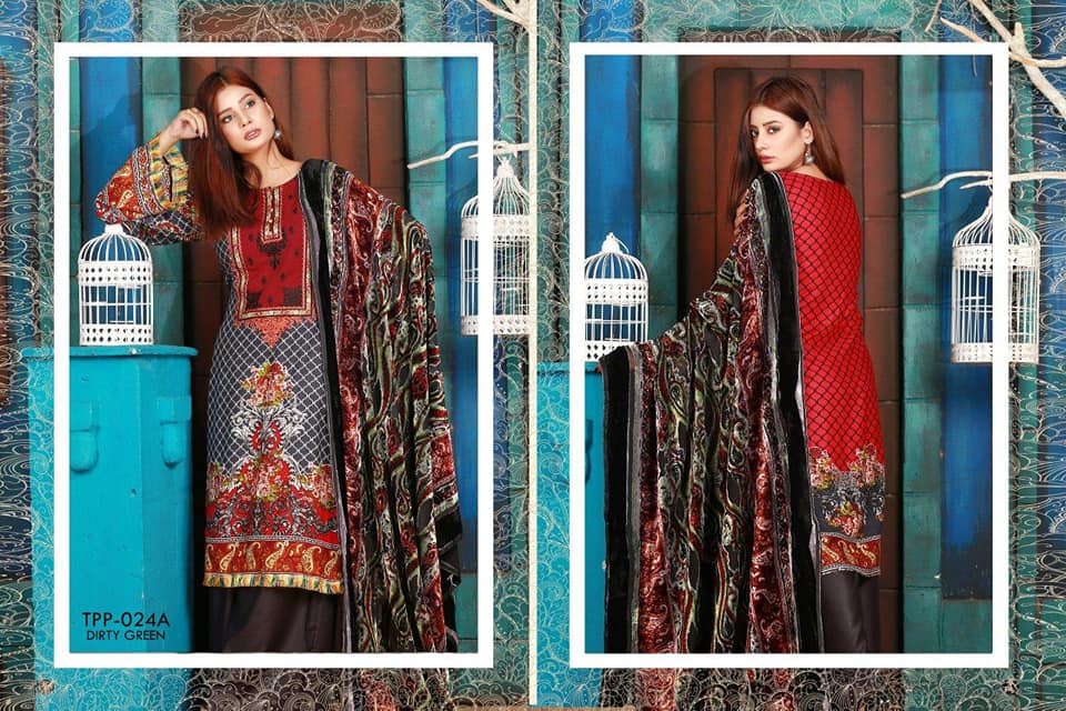 Sana Samia Twill Palachi Embroidered Collection