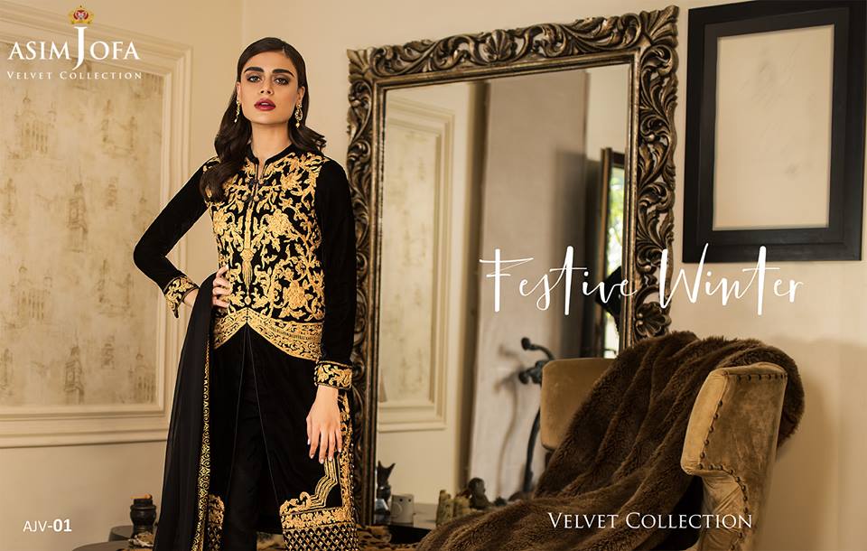 Asim Jofa Velvet Collection 2019