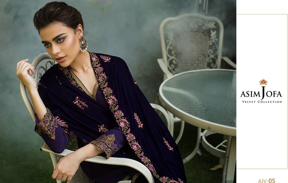 Asim Jofa Velvet Collection 2019