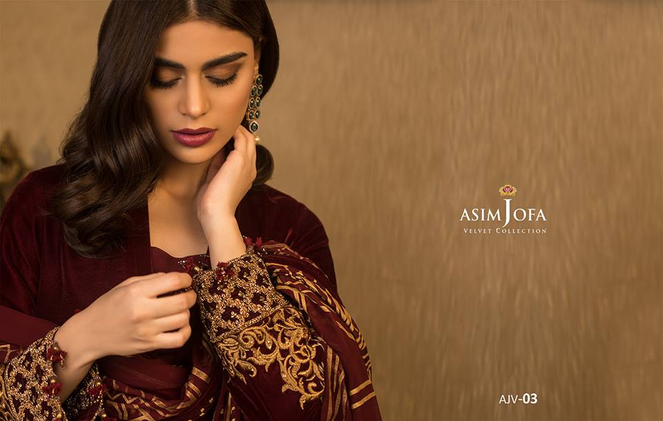 Asim Jofa Velvet Collection 2019