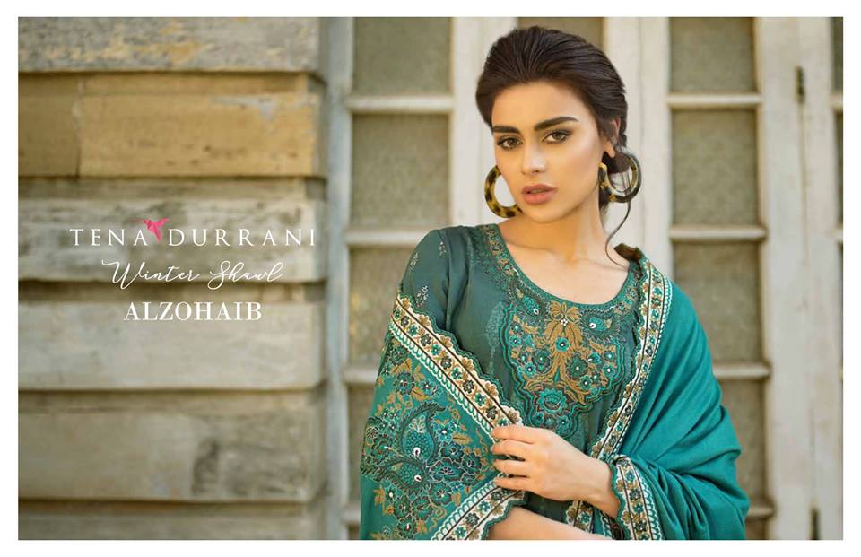 Tena Durrani Winter Shawl Collection 2019-22