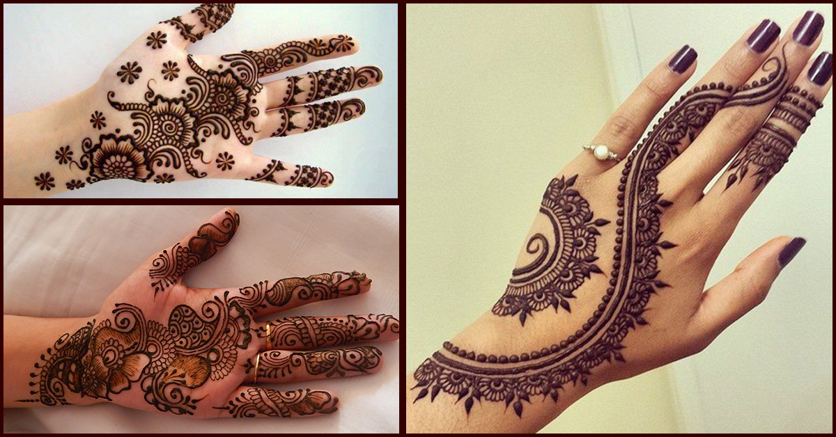Best Eid Mehndi Designs 2019 simple and easy to apply on hand. 