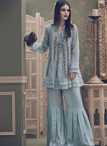 Buy Pants | Embroidered | 5593.00 PKR | 1001791404 | Khaadi Pakistan