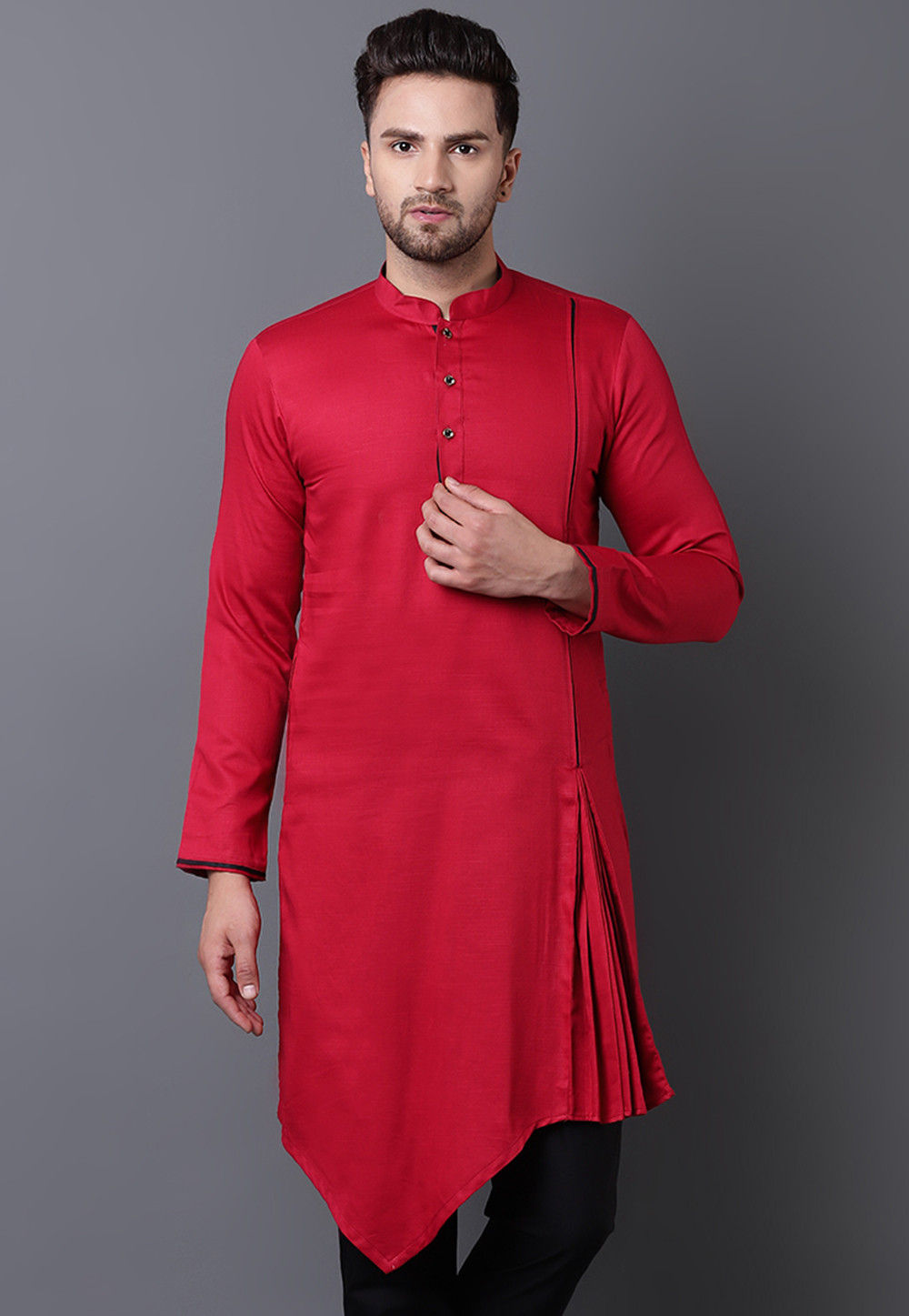 Asymmetric Cotton Kurta